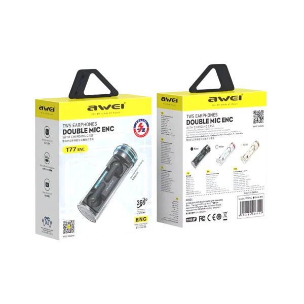 AWEI T77 ENC Earbuds box