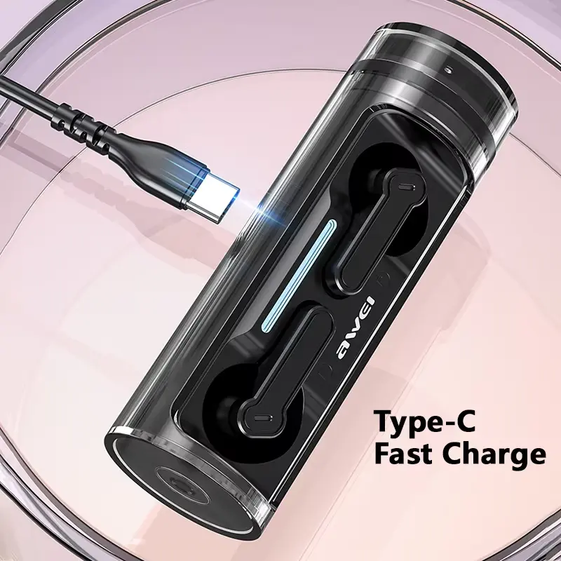 Awei T77 ENC Earbuds type c charging