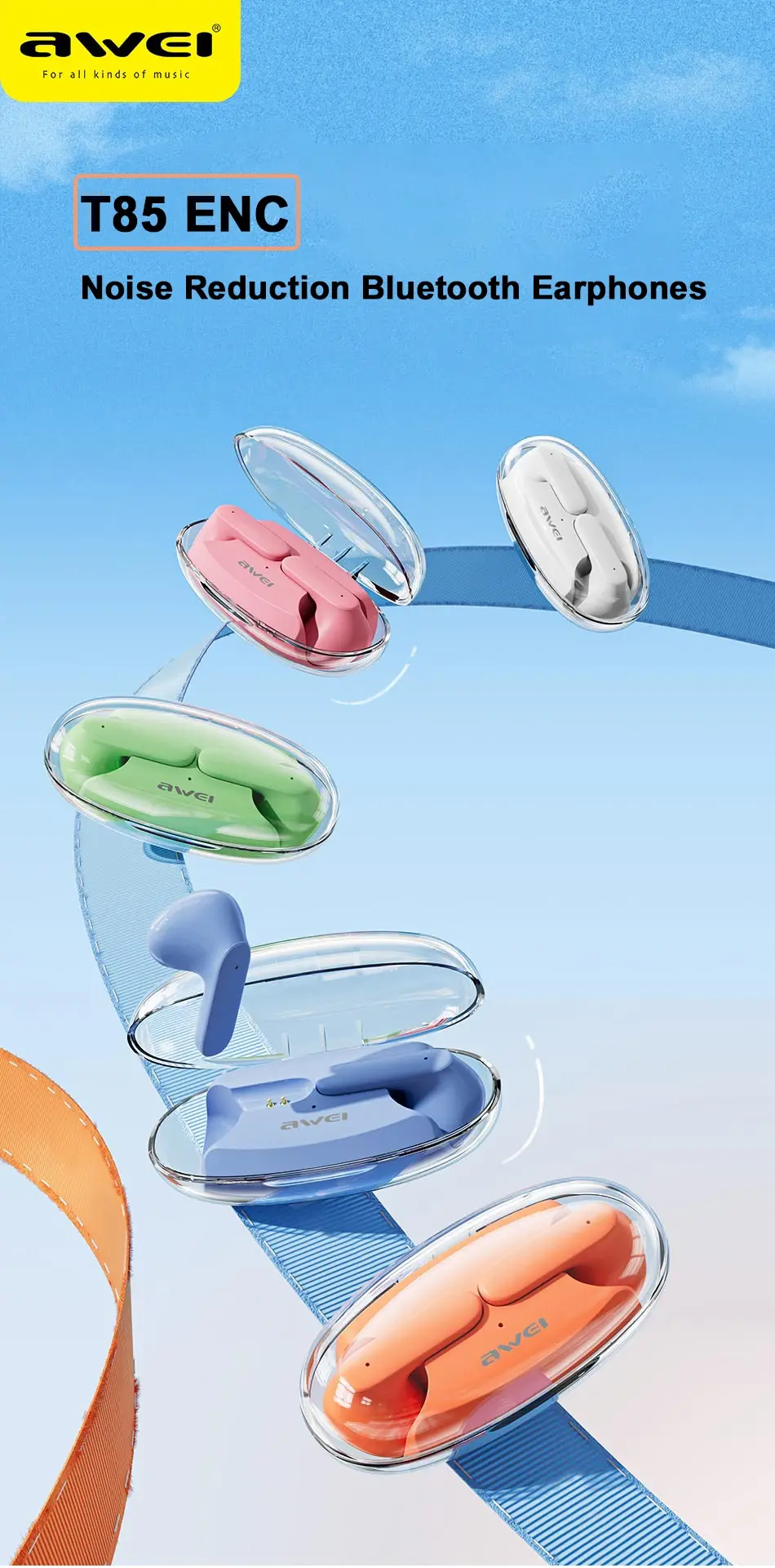Awei T85 ENC TWS Earbuds Malaysia