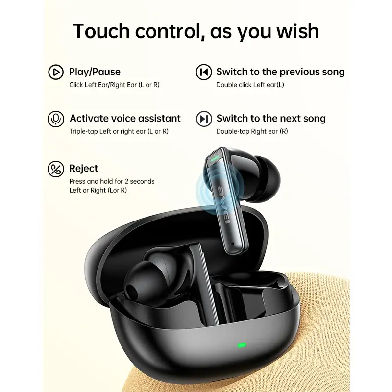 Awei T88 Earbuds touch controls