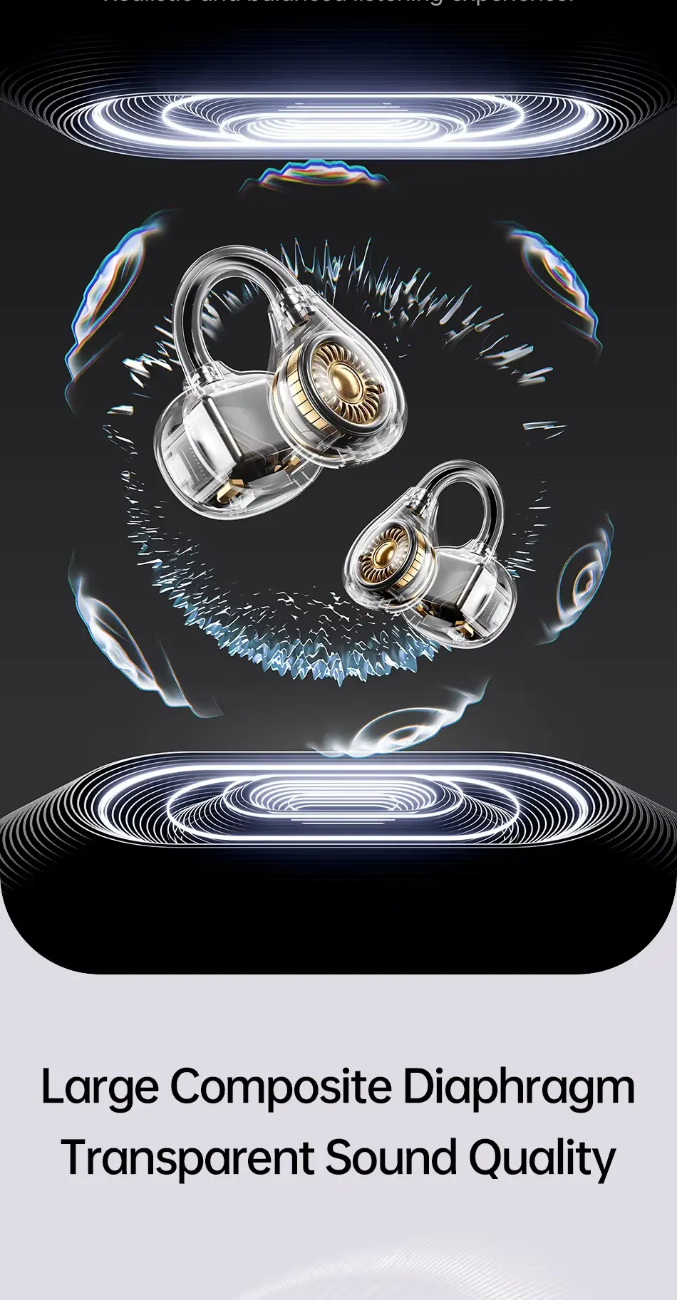 Awei TZ50 Ear Clips transparent sound