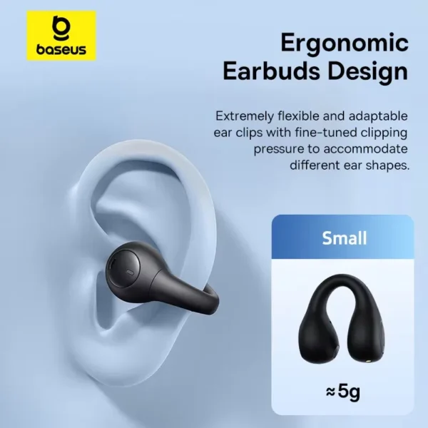Baseus AS01 Ear clip ergonomic design