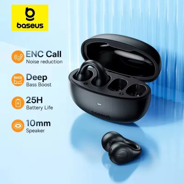 Baseus AS01 Ear clip quick features