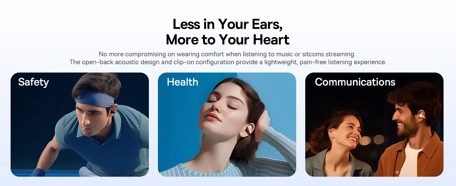 Baseus AirGo AS01 Ear Clip features