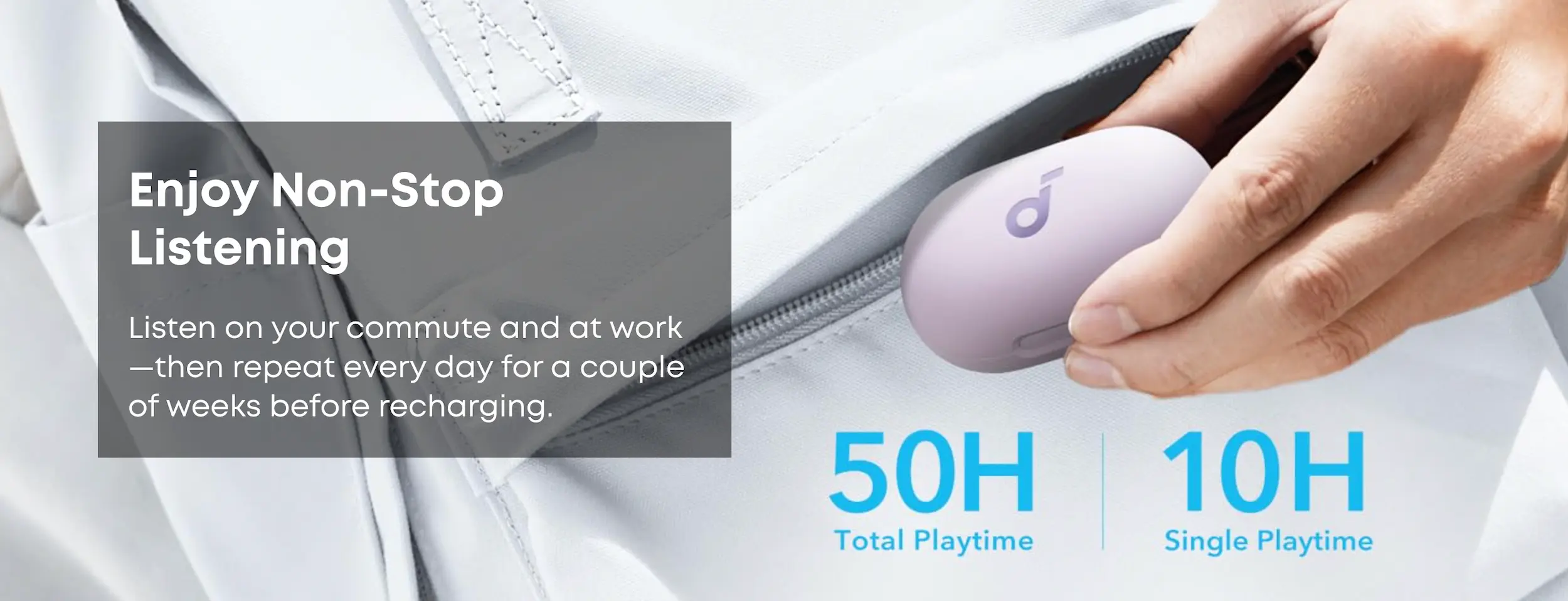 Soundcore Space A40 ANC Earbuds battery specs