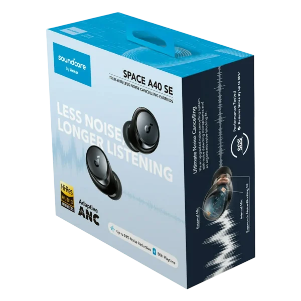 Soundcore Space A40 ANC Earbuds packaging