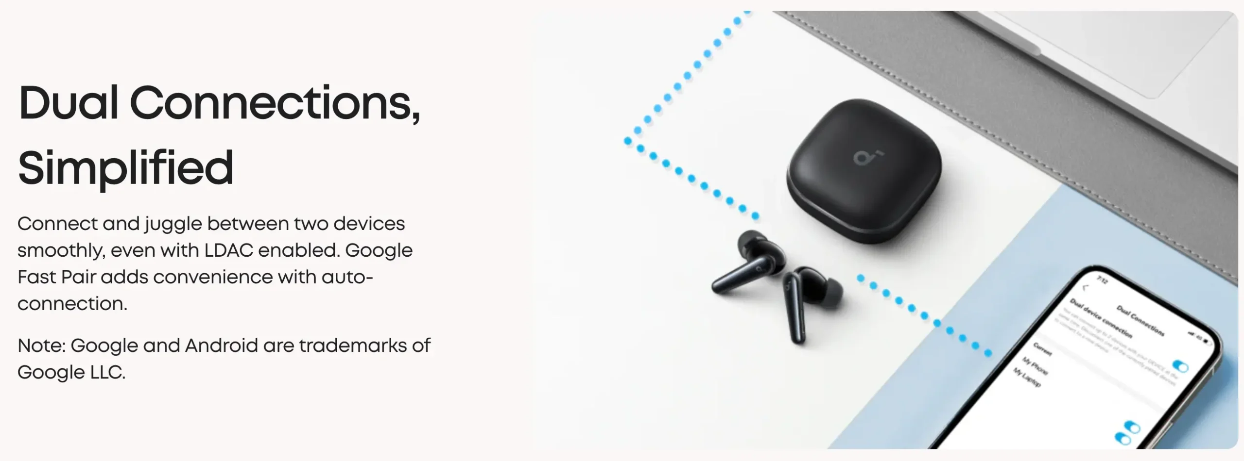 Anker Soundcore Liberty 5 Earbuds dual connection