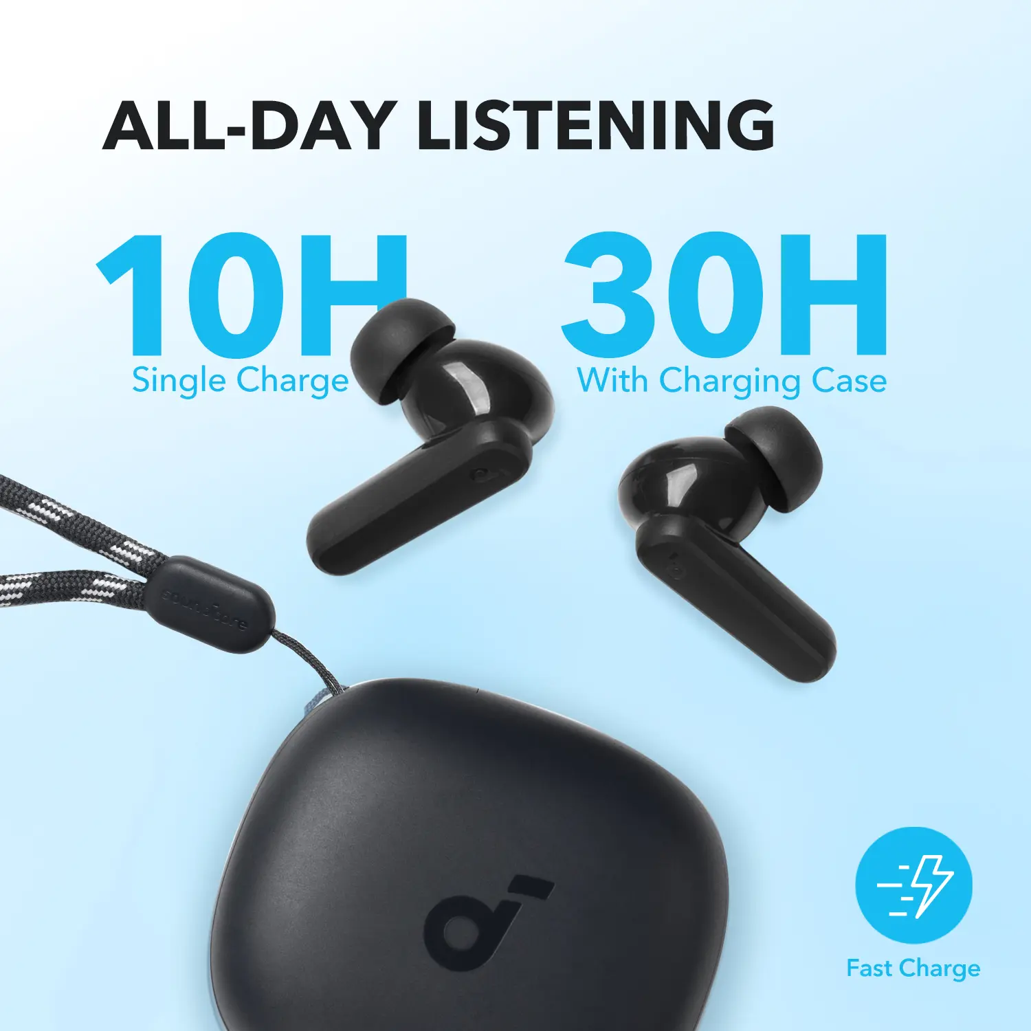 Anker Soundcore R50i TWS Earbuds all day battery life