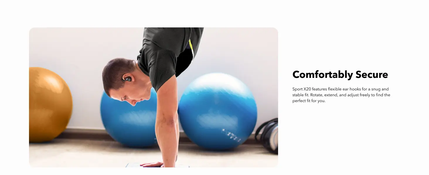 Anker Soundcore Sport X20 comfortable fit