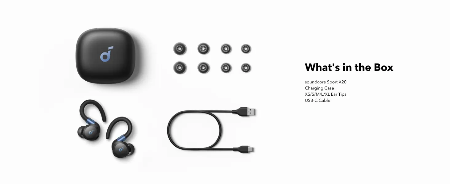 Anker Soundcore Sport X20 whats in the box