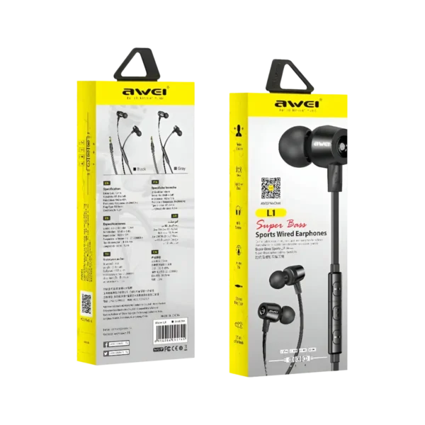 Awei L1 Super Bass Wired Earphone - Image 3