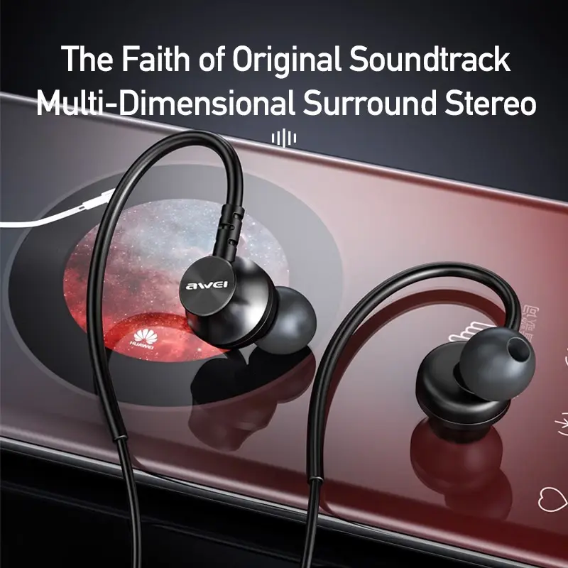 Awei L3 Bass Stereo Sports Earphones details
