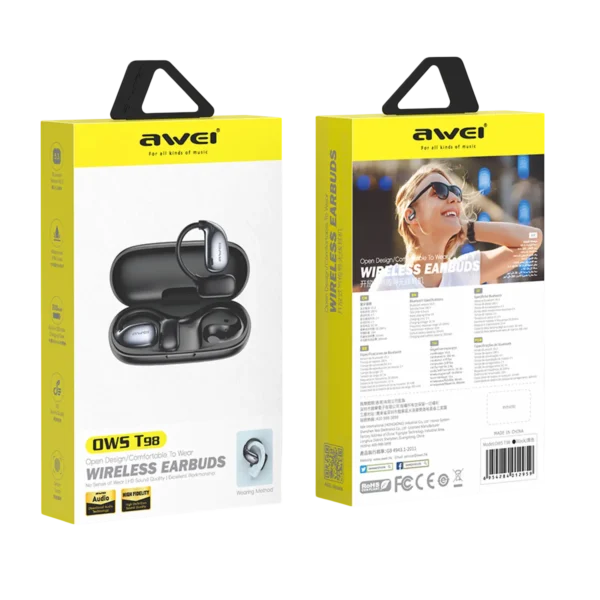 Awei OWS T98 Ear-hook earbuds box