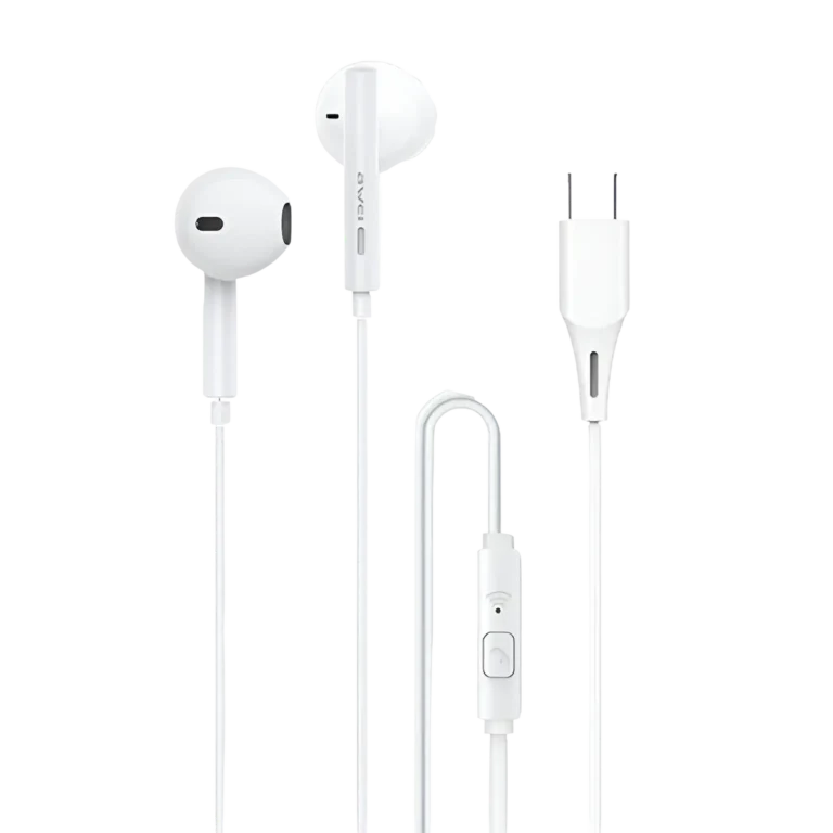 Awei PC-1T Type-C Wired Earphone white