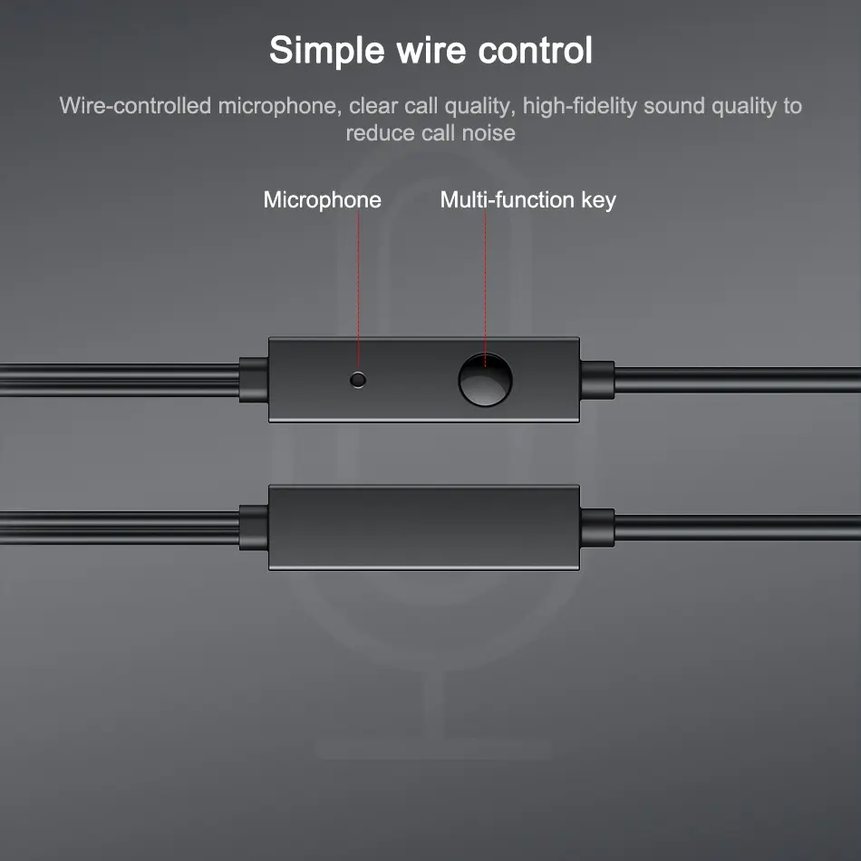 Awei PC-6 simple wire control Earphones