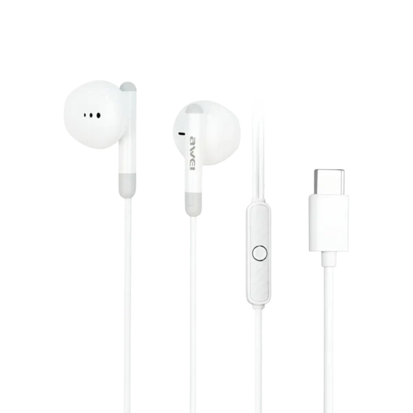 Awei PC-6T Type-C Wired Earphones white