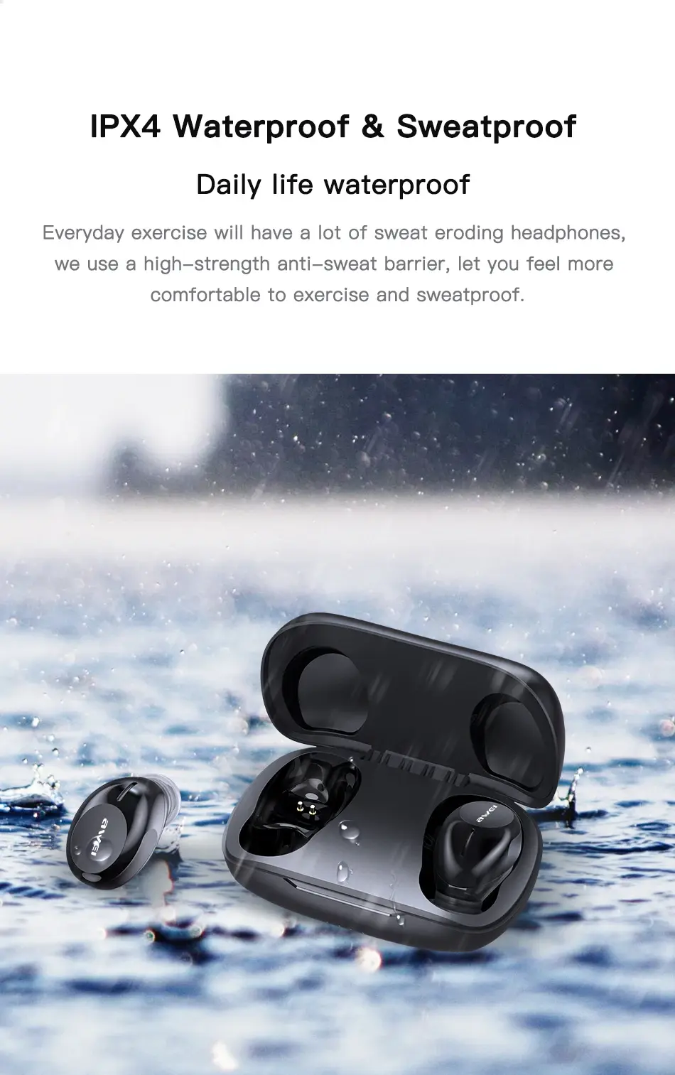 Awei T20 Earphones ipx4