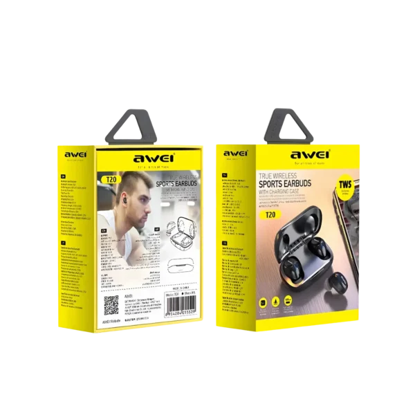 Awei T20 TWS Wireless Earphones box