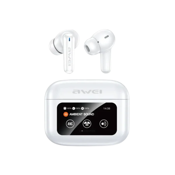 Awei T56 ANC Touch Screen Earbuds white