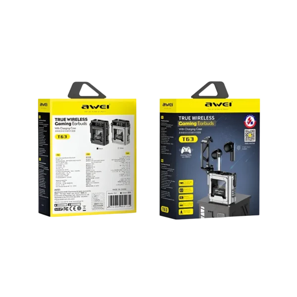Awei T63 Earbuds for Gammers box