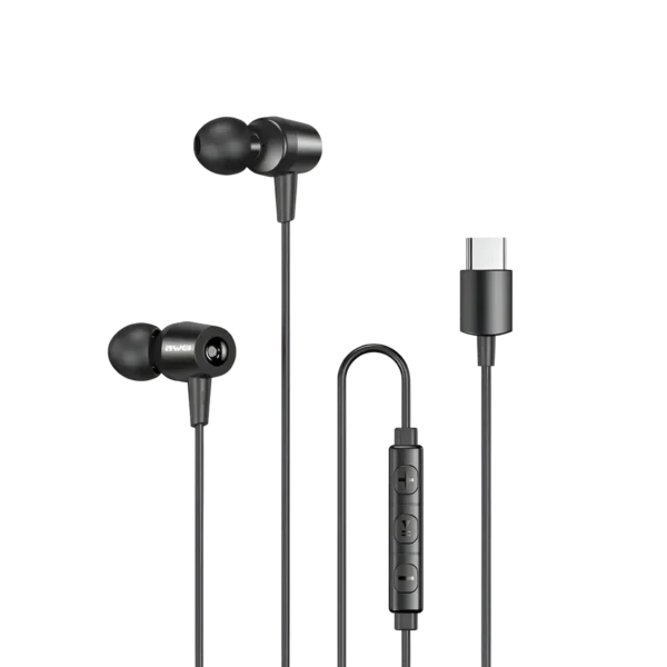 Awei TC-1 Type-c Wired Earphone black