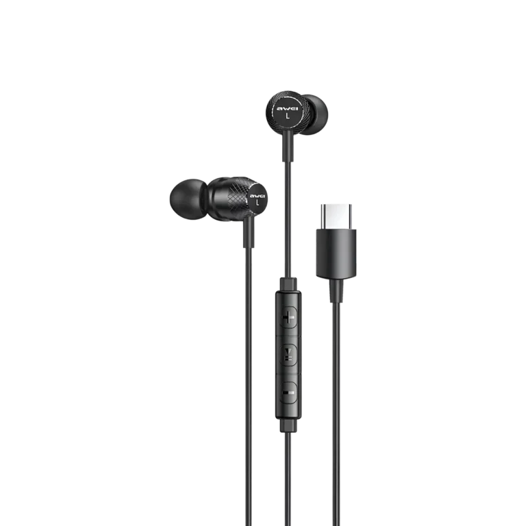 Awei TC-5 USB Type C Wired Earphone black