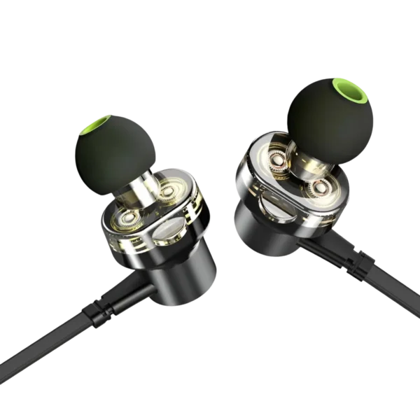 Awei Z1 3.5mm Jack Dual Driver Wired Earphones in Malaysia