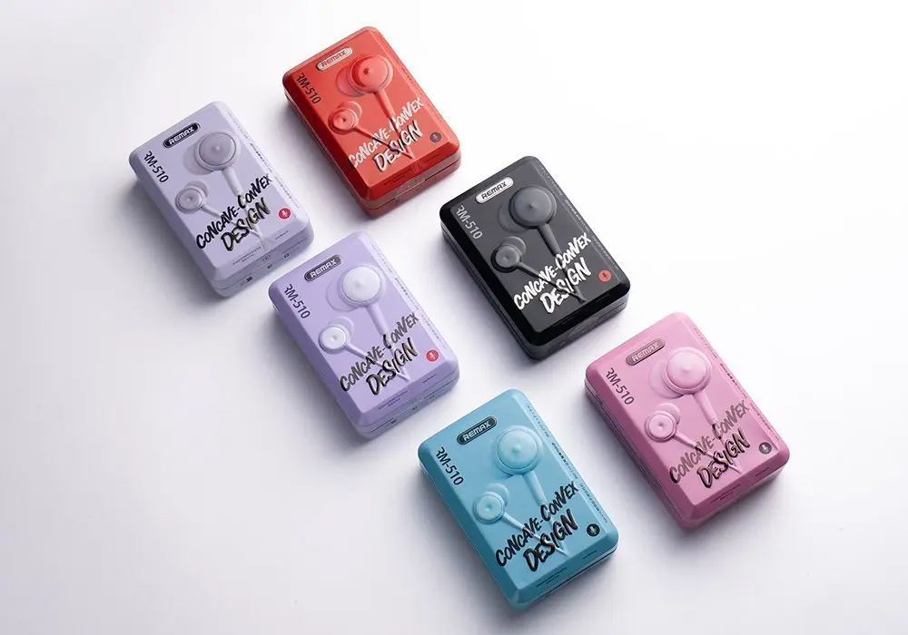 Remax Concave Convex Earphone RM-510 all colors