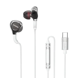 Remax Type-C Metal Wired Earphone RM-655a white