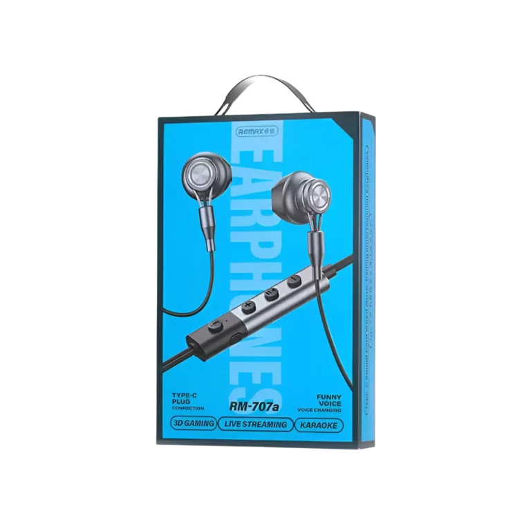 Remax Type-C Wired Earphone RM-707a box