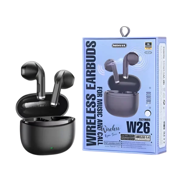 Remax W26 True Wireless Earbuds with box