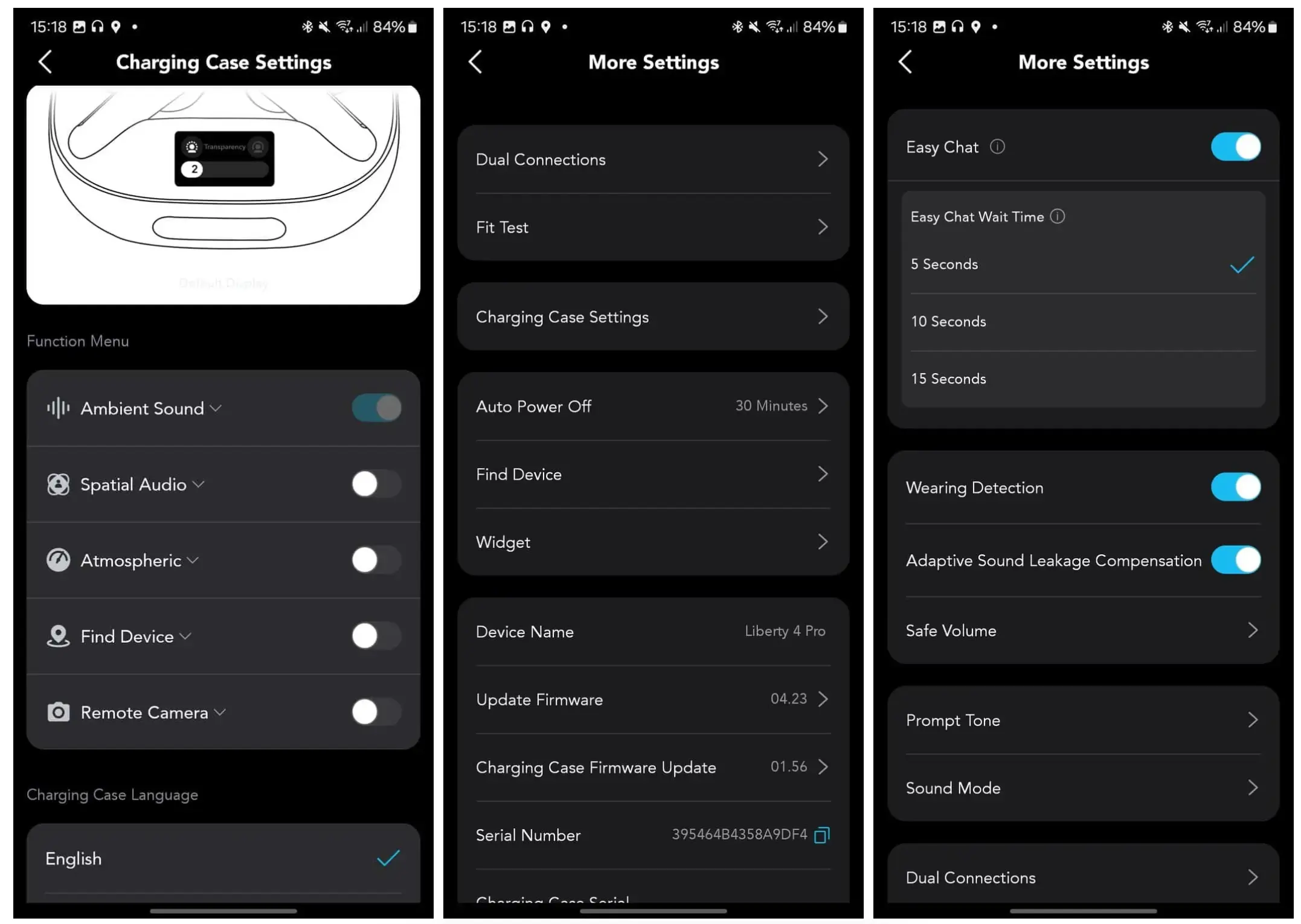Soundcore Liberty 4 ANC App details