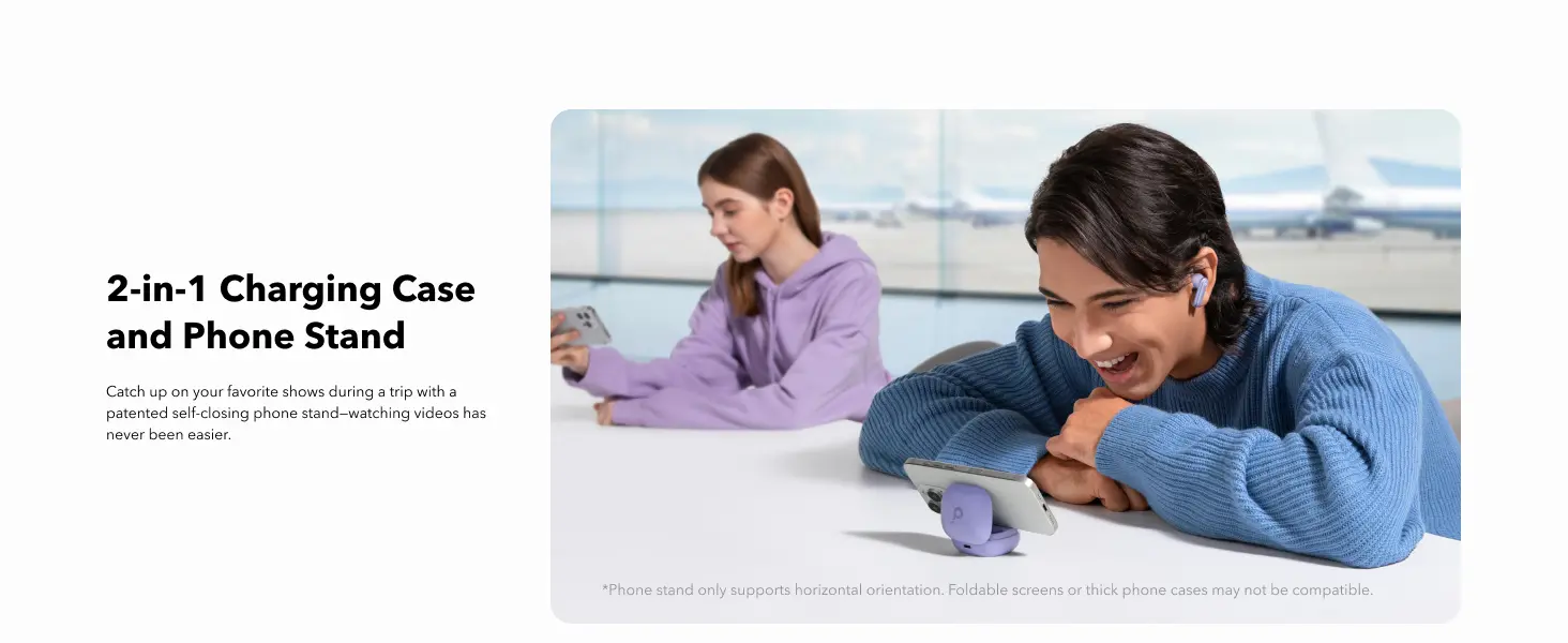 soundcore p40i earbuds with mobile stand