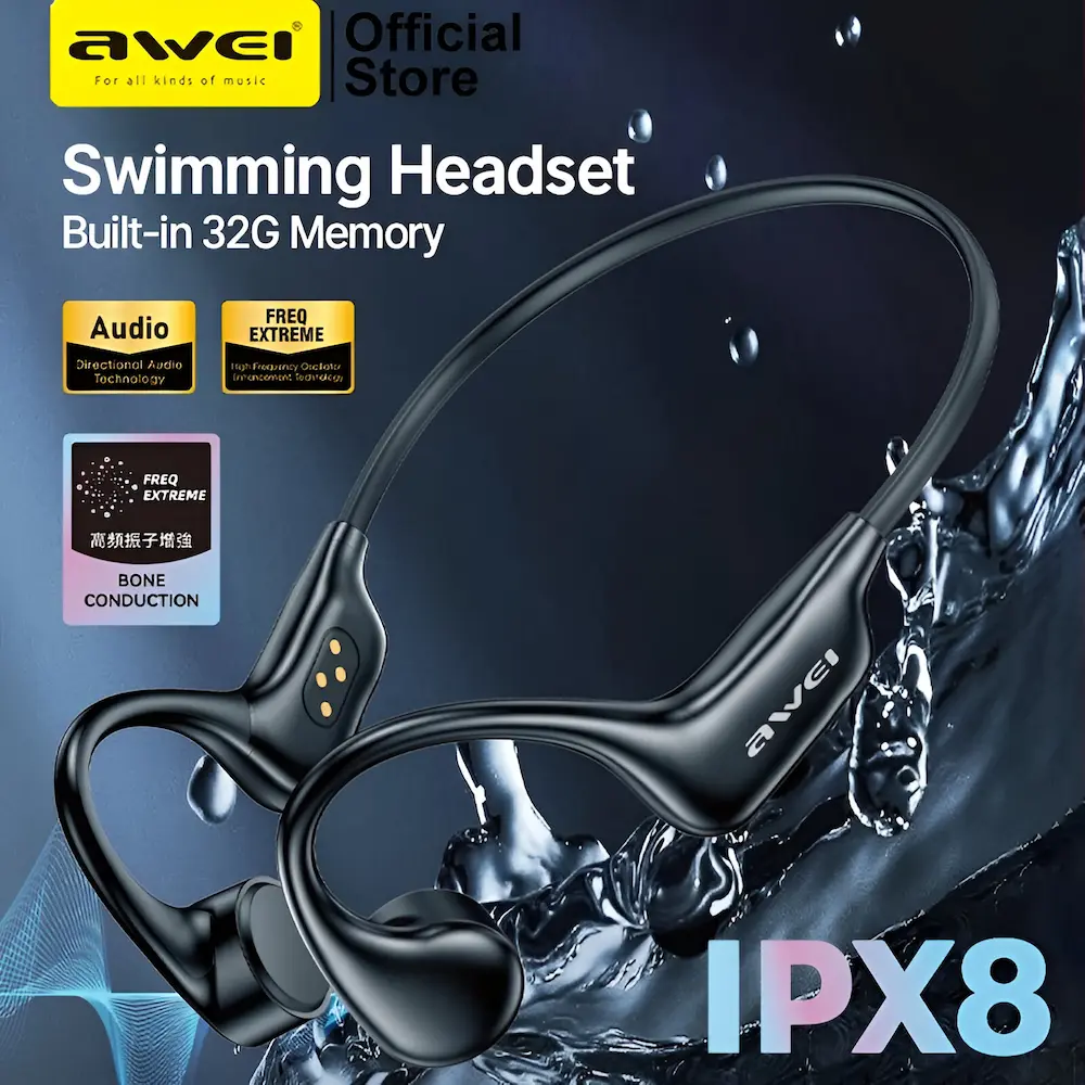 Awei A899BL IPX8 Swimming Earphone features