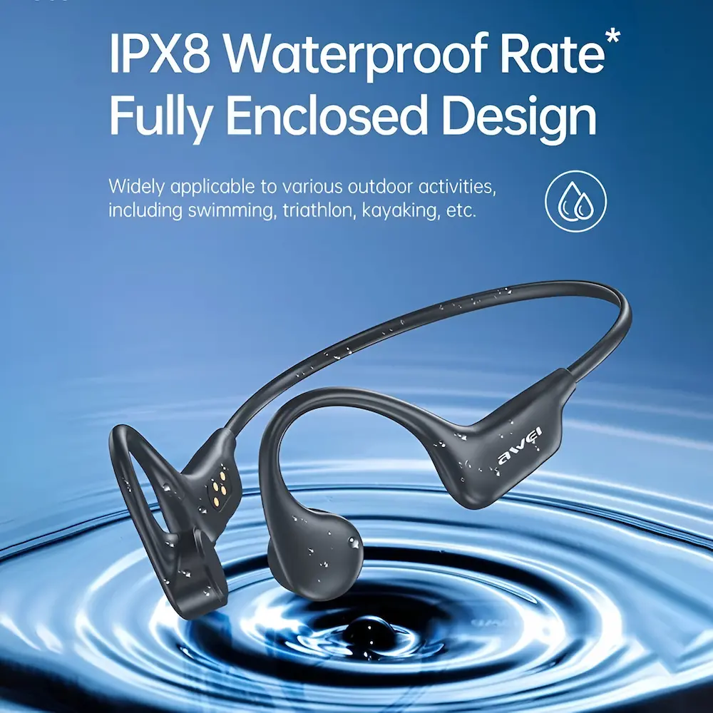 Awei A899BL IPX8 Swimming Earphone waterproof