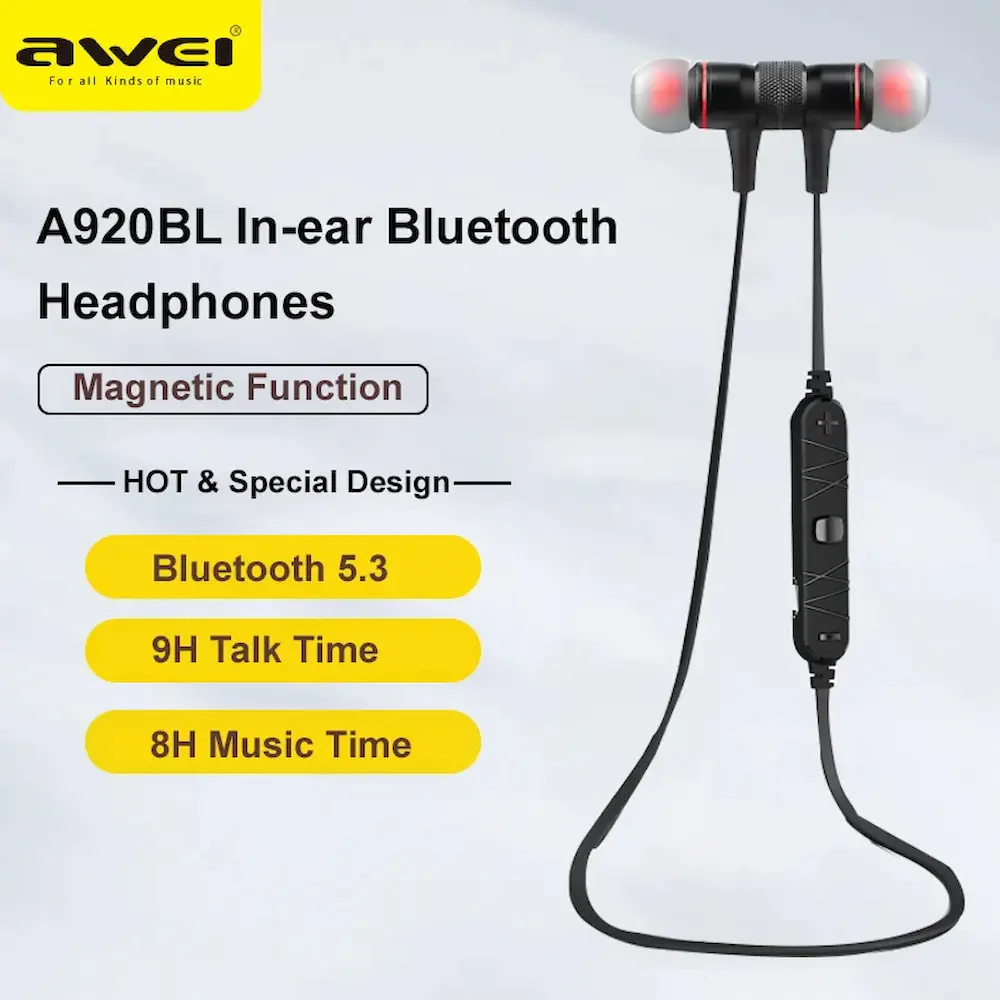 Awei A920BL Bluetooth Wireless Earphone details