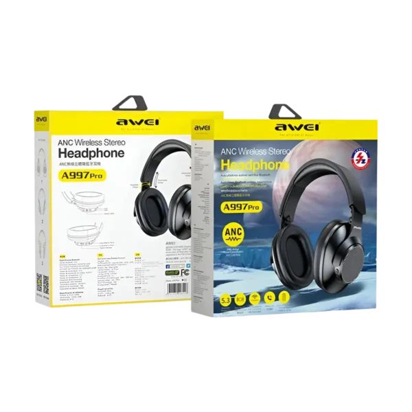 Awei A997 Pro ANC Wireless Headphones box