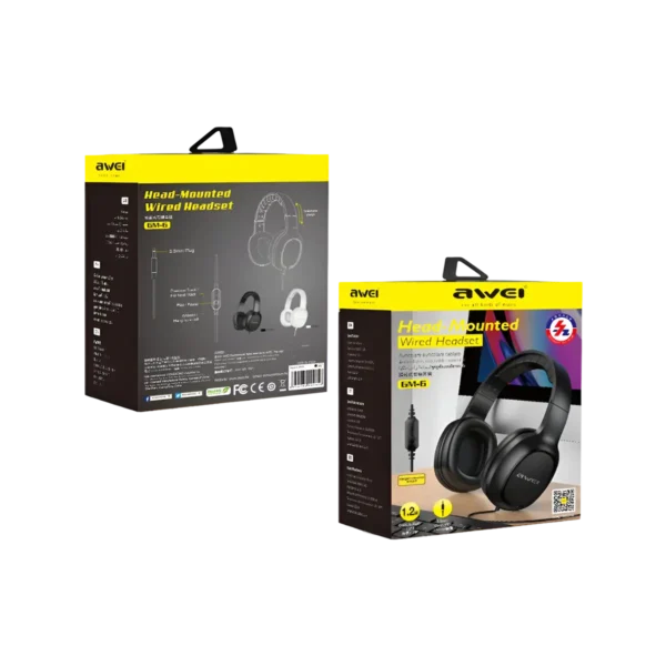 Awei GM-6 HIFI Super Bass Wired Headset - Image 3