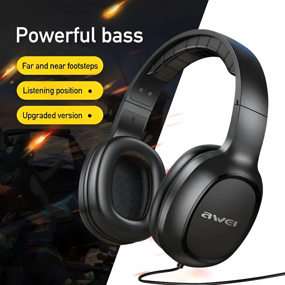 Awei GM-6 HIFI Super Bass Wired Headset with powerful bass