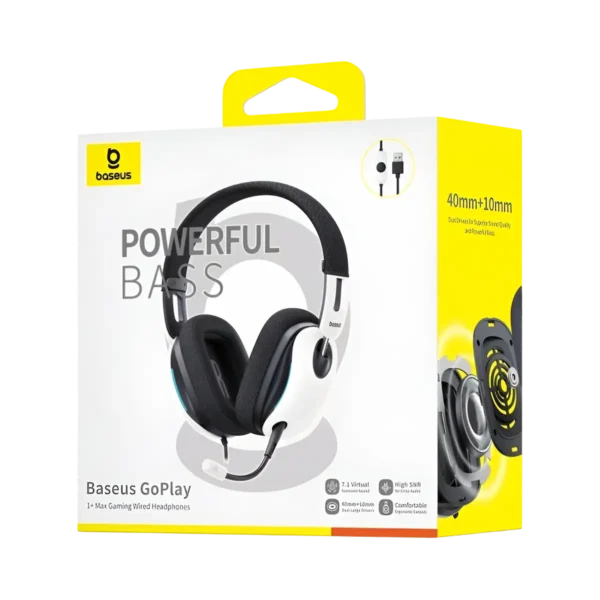 Baseus GoPlay 1+ Max Gaming Wired Headphones with USB A - Image 3