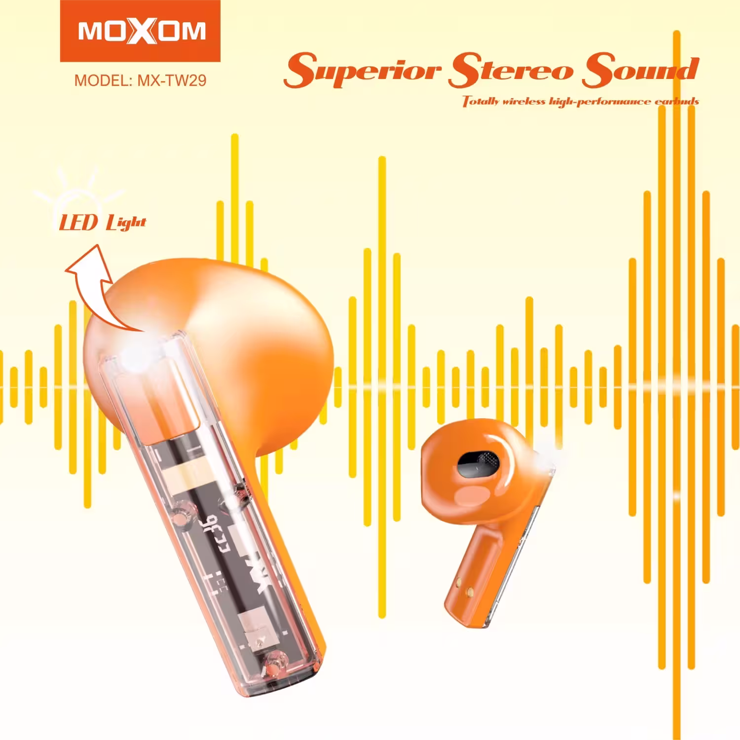 Moxom MX-TW29 Earbuds stereo sounds