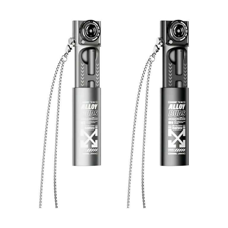 Remax AlloyBuds M5 Metal Earbuds silver and black