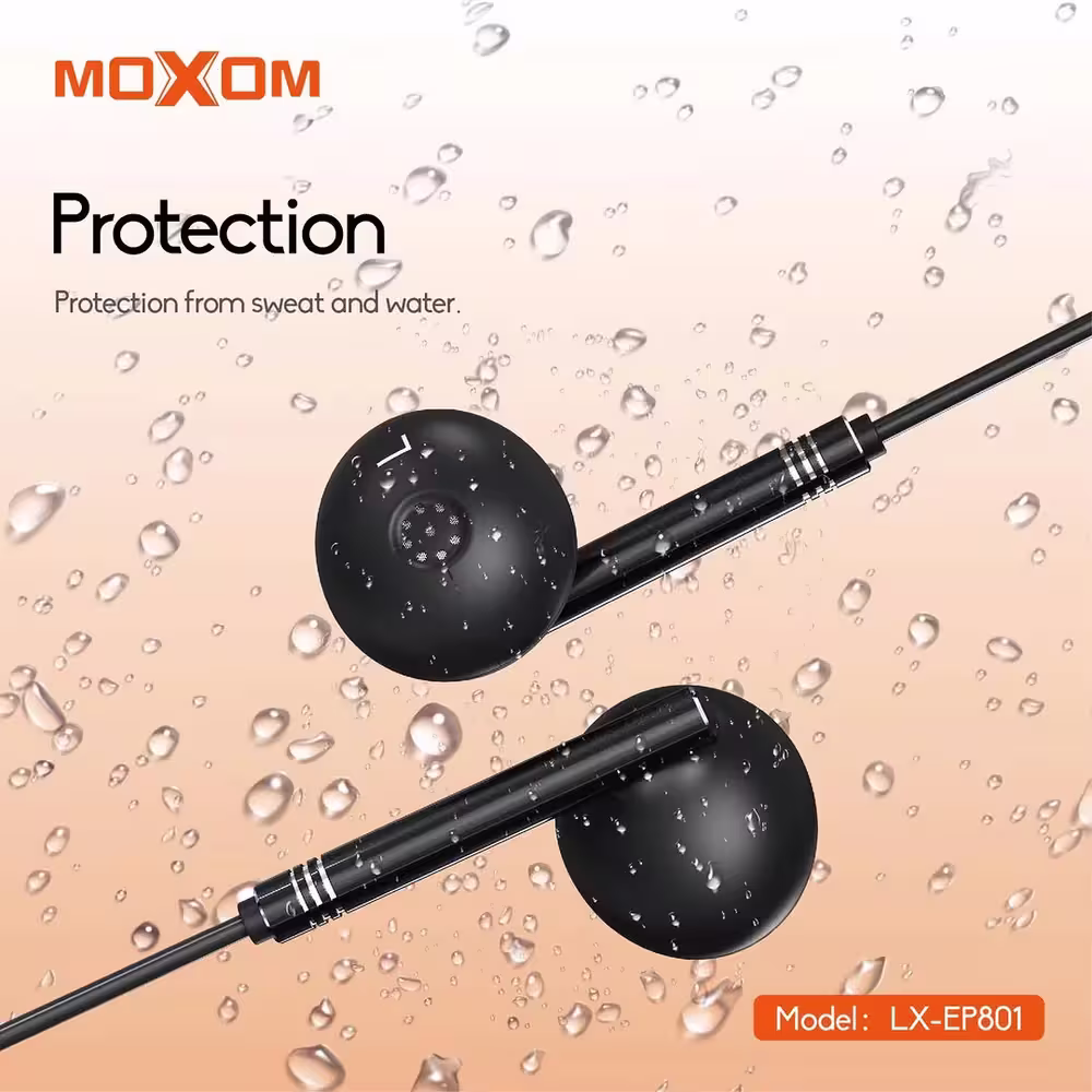 Moxom LX-EP803 iPhone Lightning Connector Earphones with splash resistant