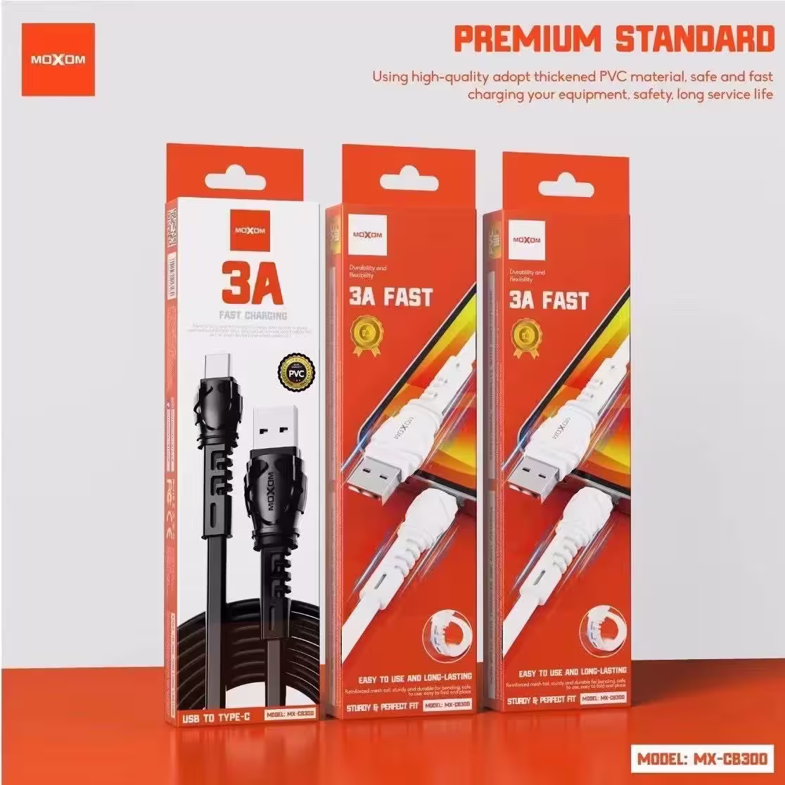 Moxom MX-CB300 Fast Charging Cable for iphone box package