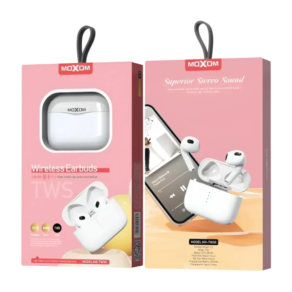Moxom MX-TW30 TWS Earbuds box