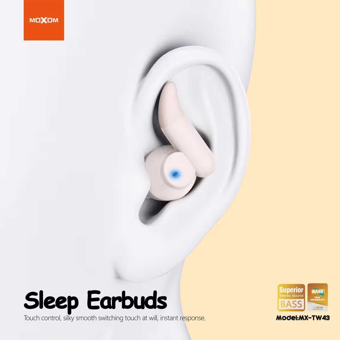 Moxom TW43 best earbuds for sleeping