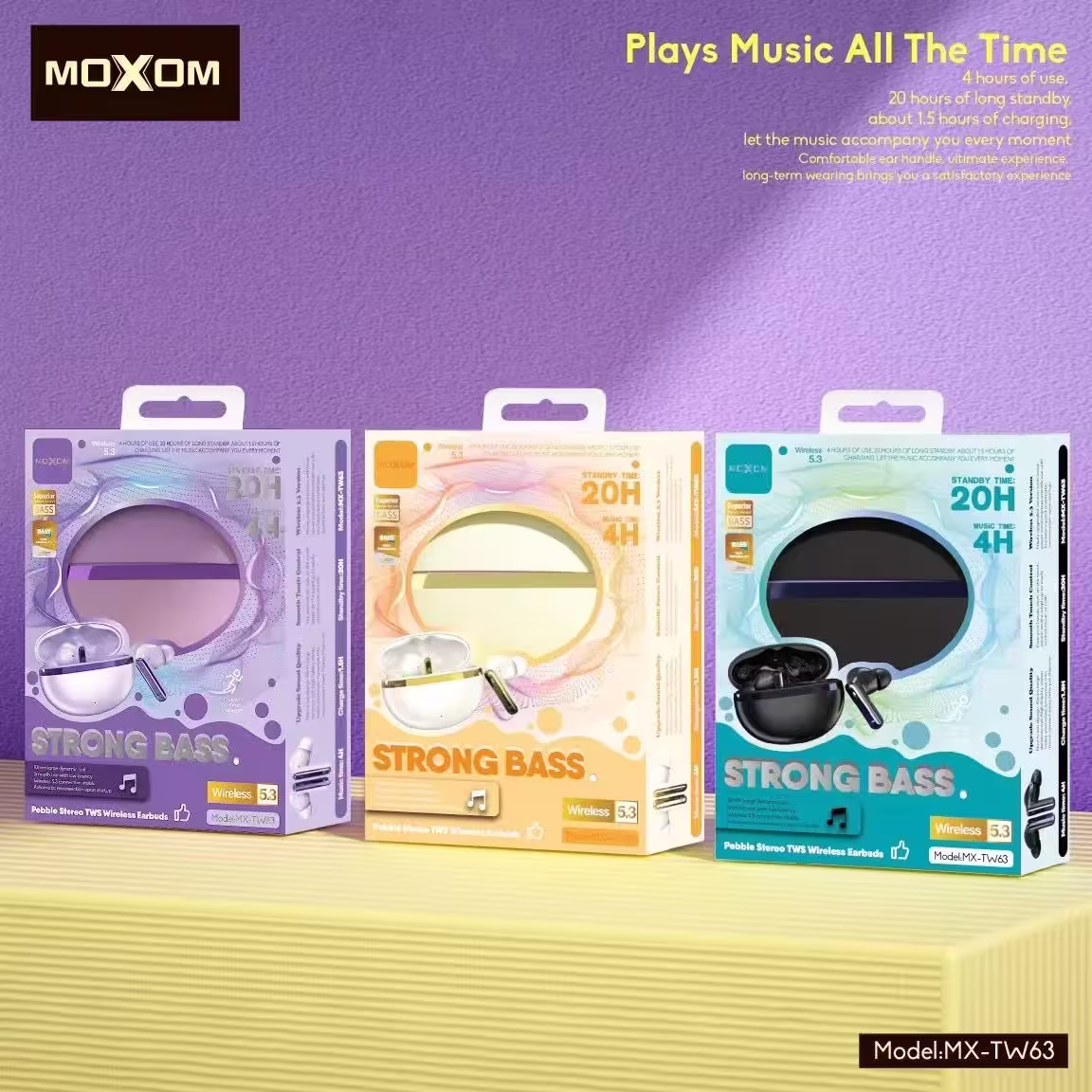 Moxom TW63 Earbuds box