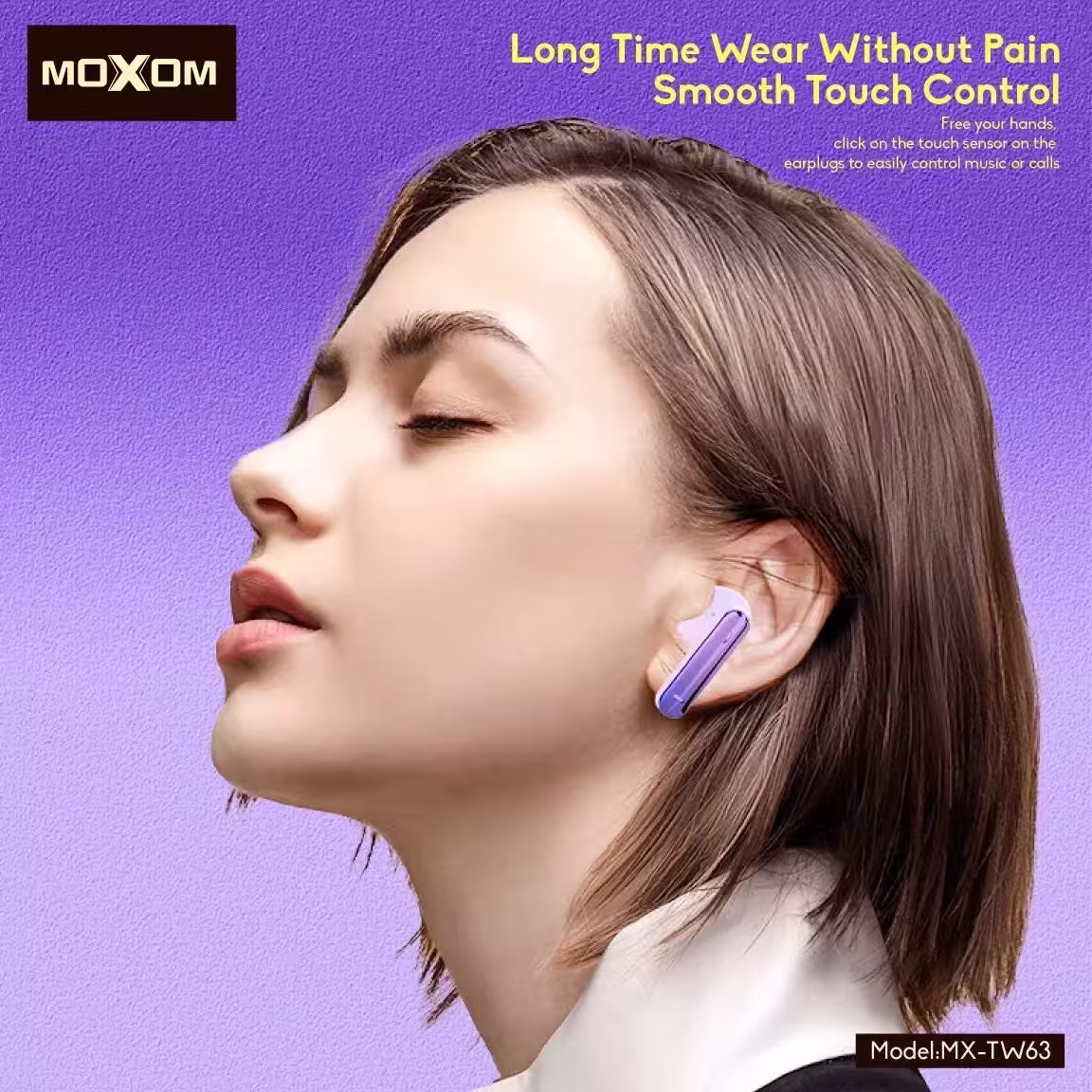 Moxom TW63 Earbuds with touch controls