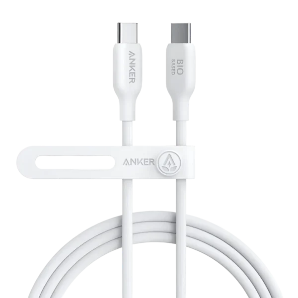 Anker 140W 6ft USB C to C Fast Charging Cable white