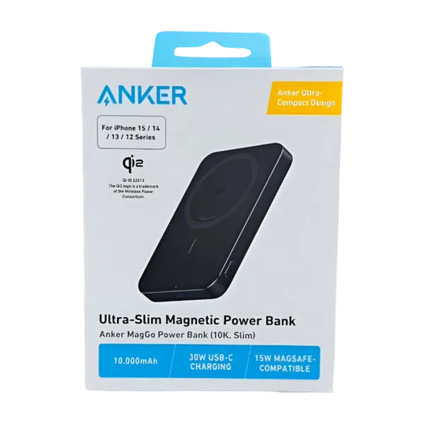 Anker MagGo Ultra-Slim 10000mAh Qi2 Power Bank box
